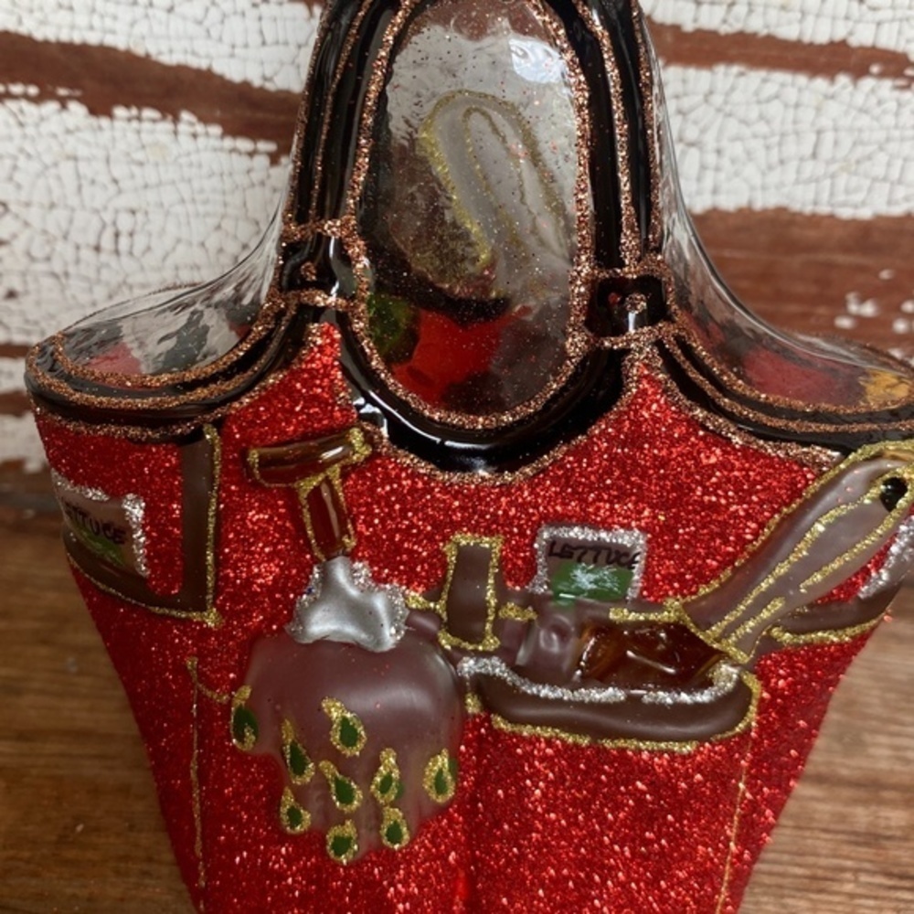 Anthropologie Terrain Garden Tool Bag Glass Ornament - Picture 4 of 4